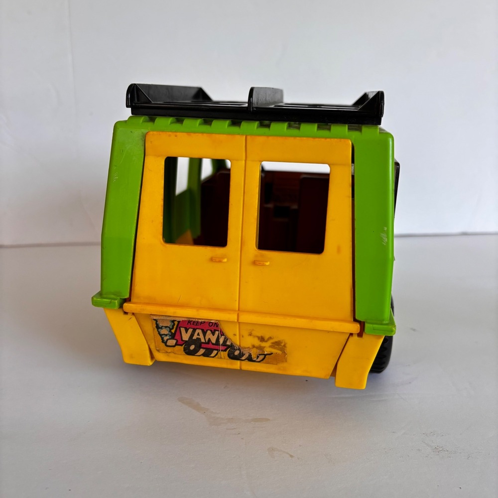 Vintage Fisher Price Wilderness Explorer Green Van with Tent 1970s Toy 318 - Picture 6 of 11